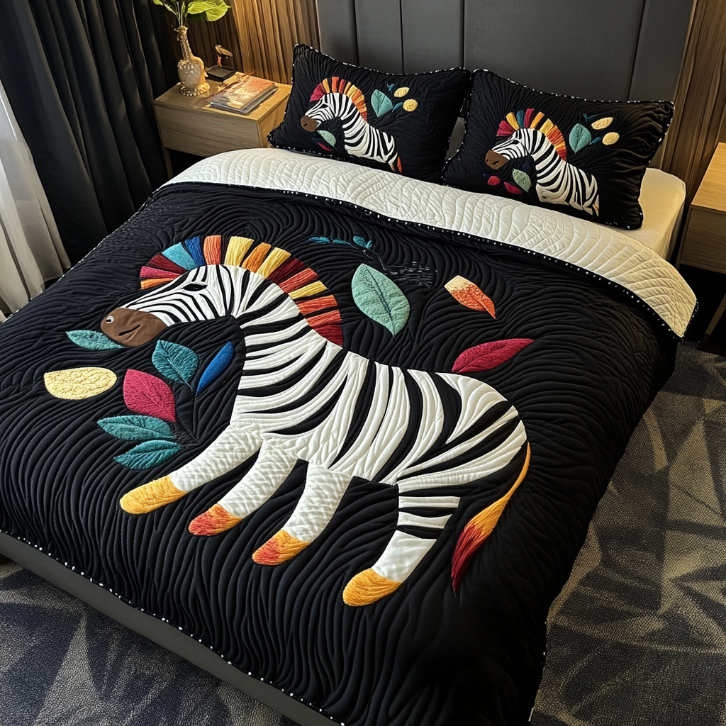 Zebra DAI101224007 Quilt Bedding Set