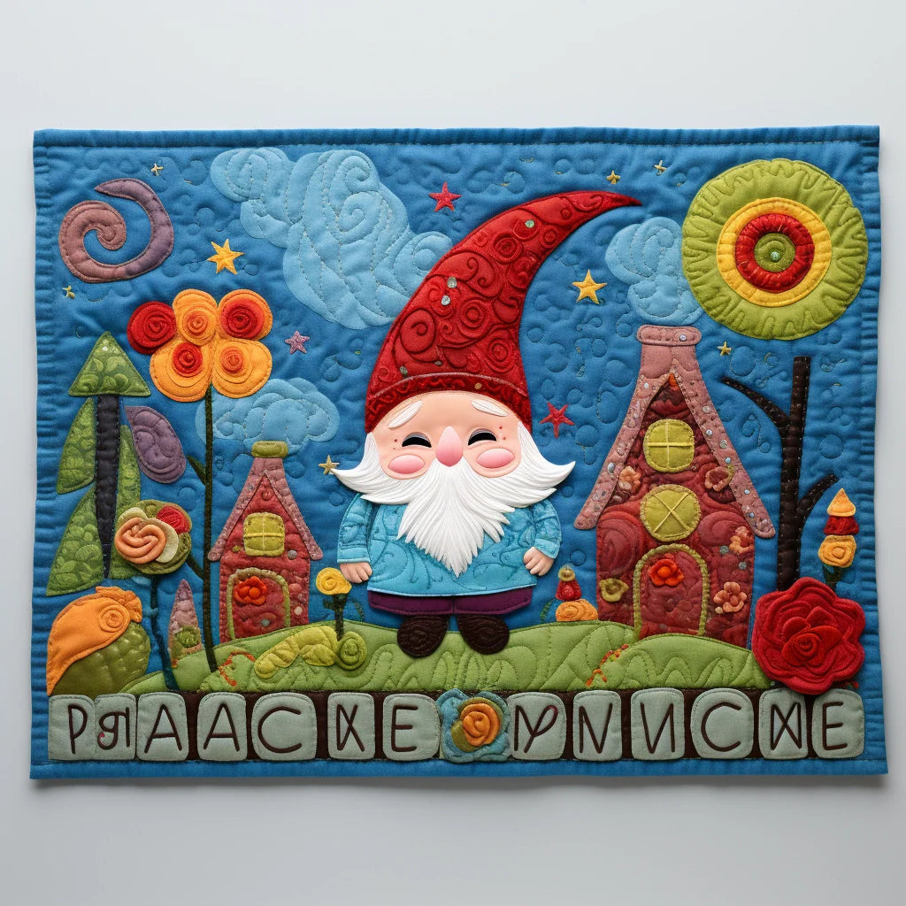 Gnome TAI020324106 Quilted Placemats