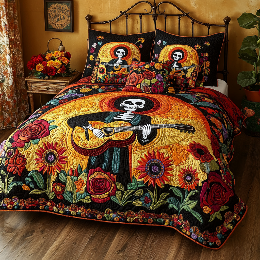 Catrina Guitarist DAI241224209 Quilt Bedding Set