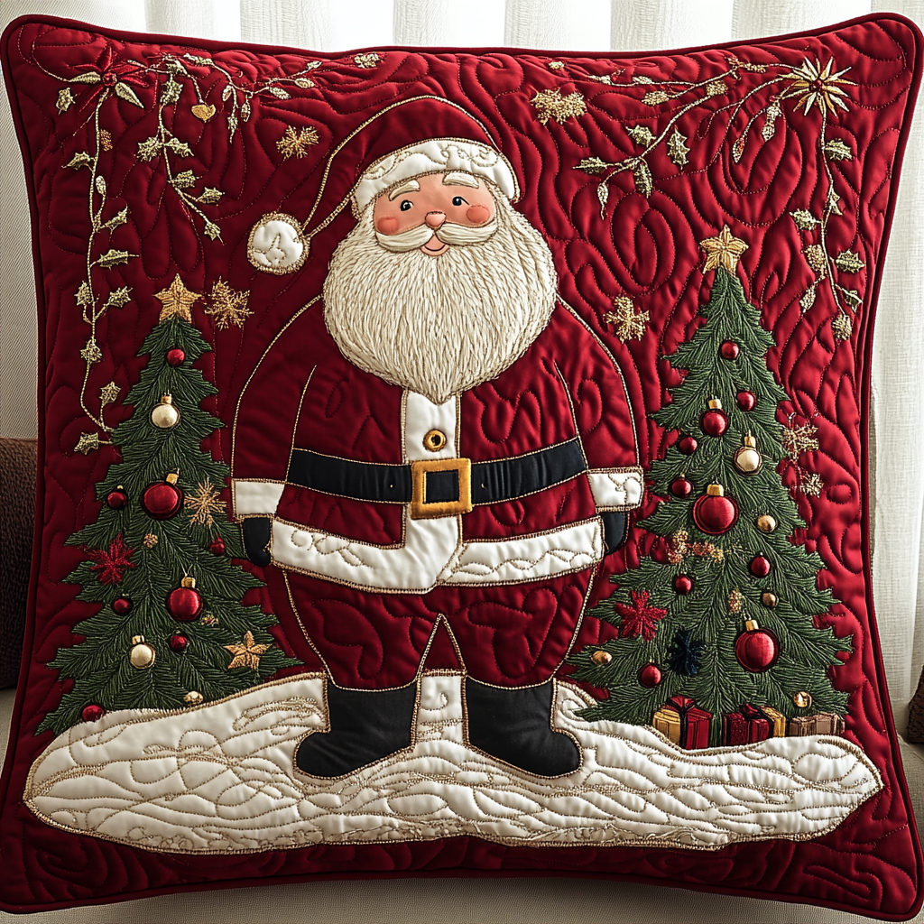 Christmas Santa TAI141124370 Quilted Pillow Case