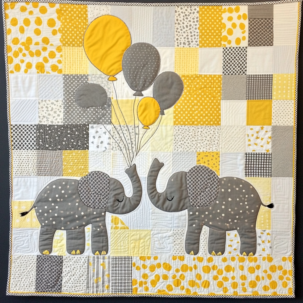 Elephant TAI151024437 Quilt Blanket