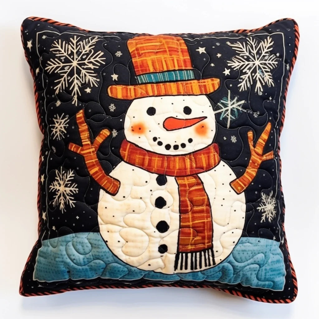 Snowman TAI060324120 Quilted Pillow Case