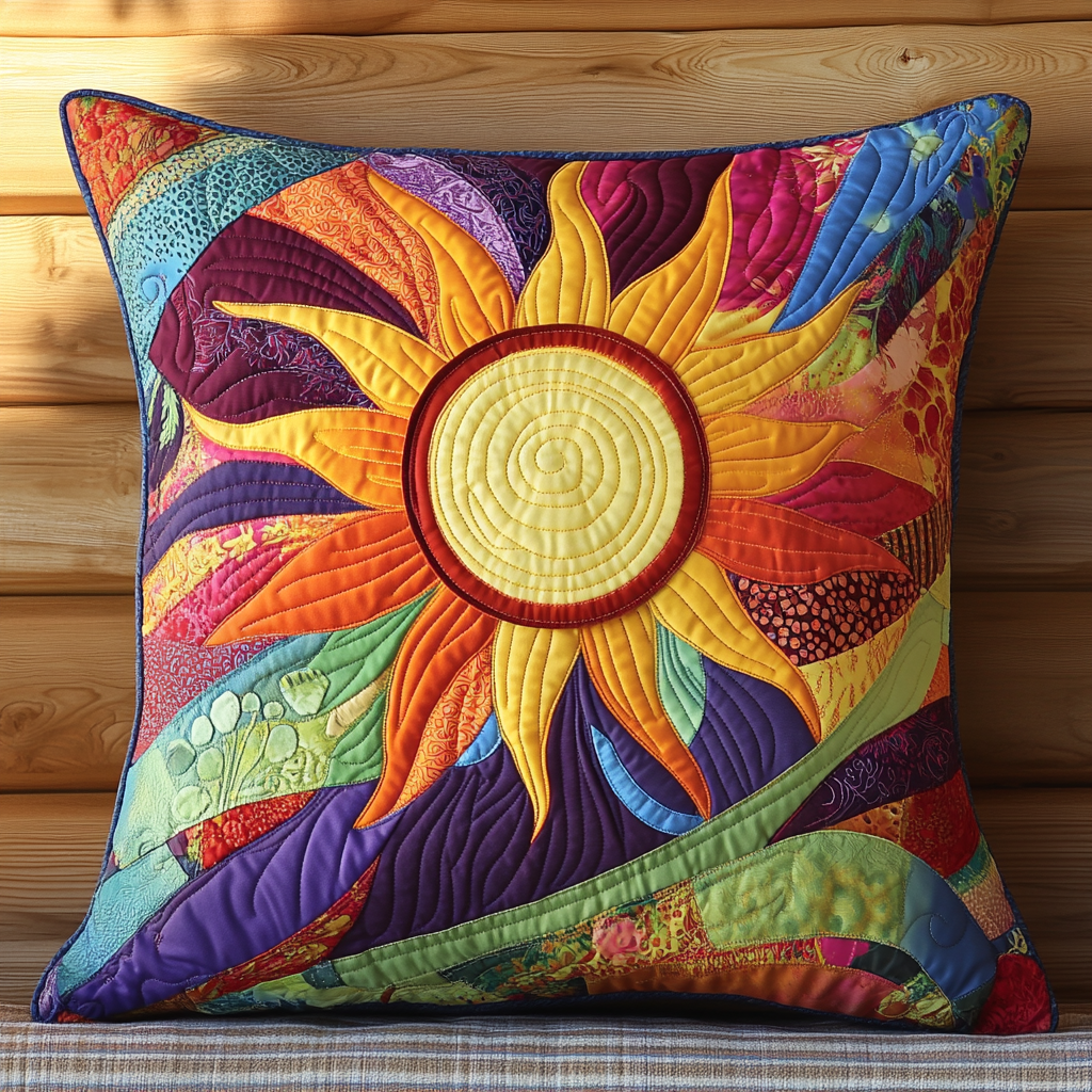 Hippie Sun TAI181024571 Quilted Pillow Case