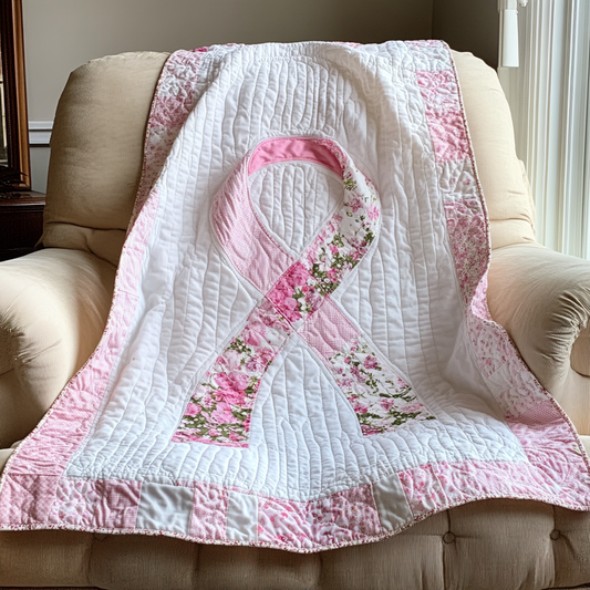 Breast Cancer Ribbon TAI101224190 Quilt Blanket