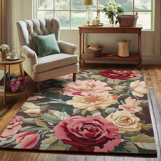 Rose Flower TAI141124493 Rug