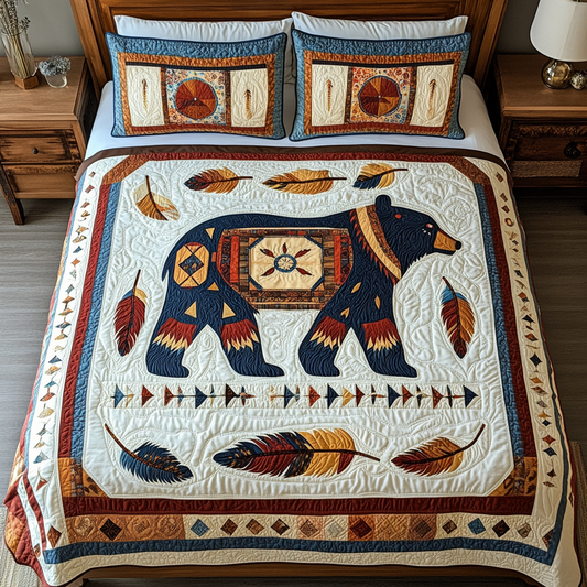 Native American Bear DAI241224278 Quilt Bedding Set