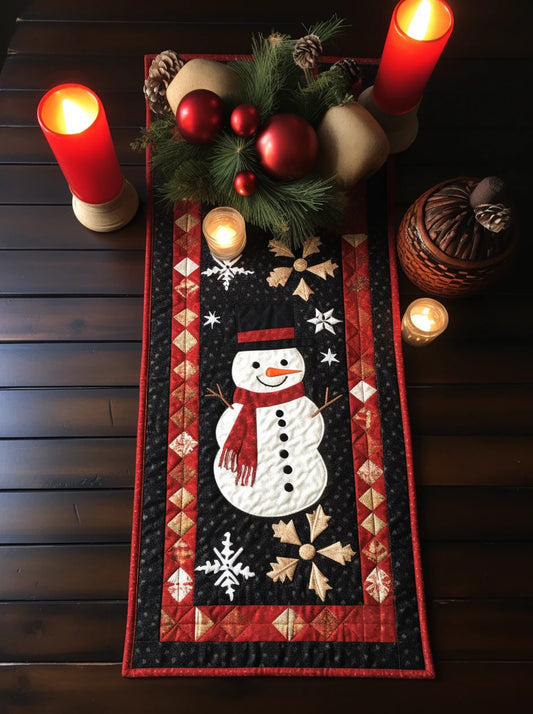 Christmas Snowman TAI280224006 Quilted Table Runner