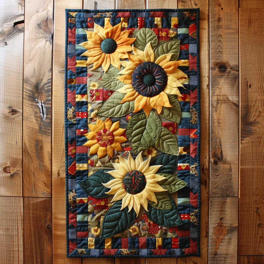 Sunflower TAI080324088 Quilted Table Runner