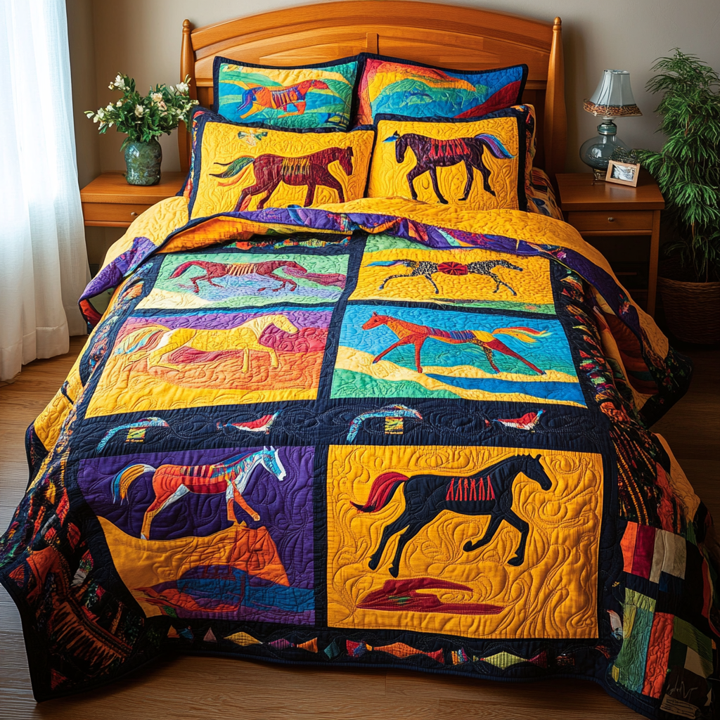 Native Horse TAI080824079 Quilt Bedding Set