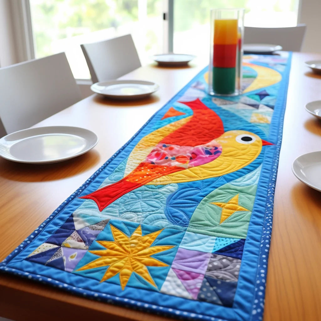 Bird TAI261223096 Quilted Table Runner