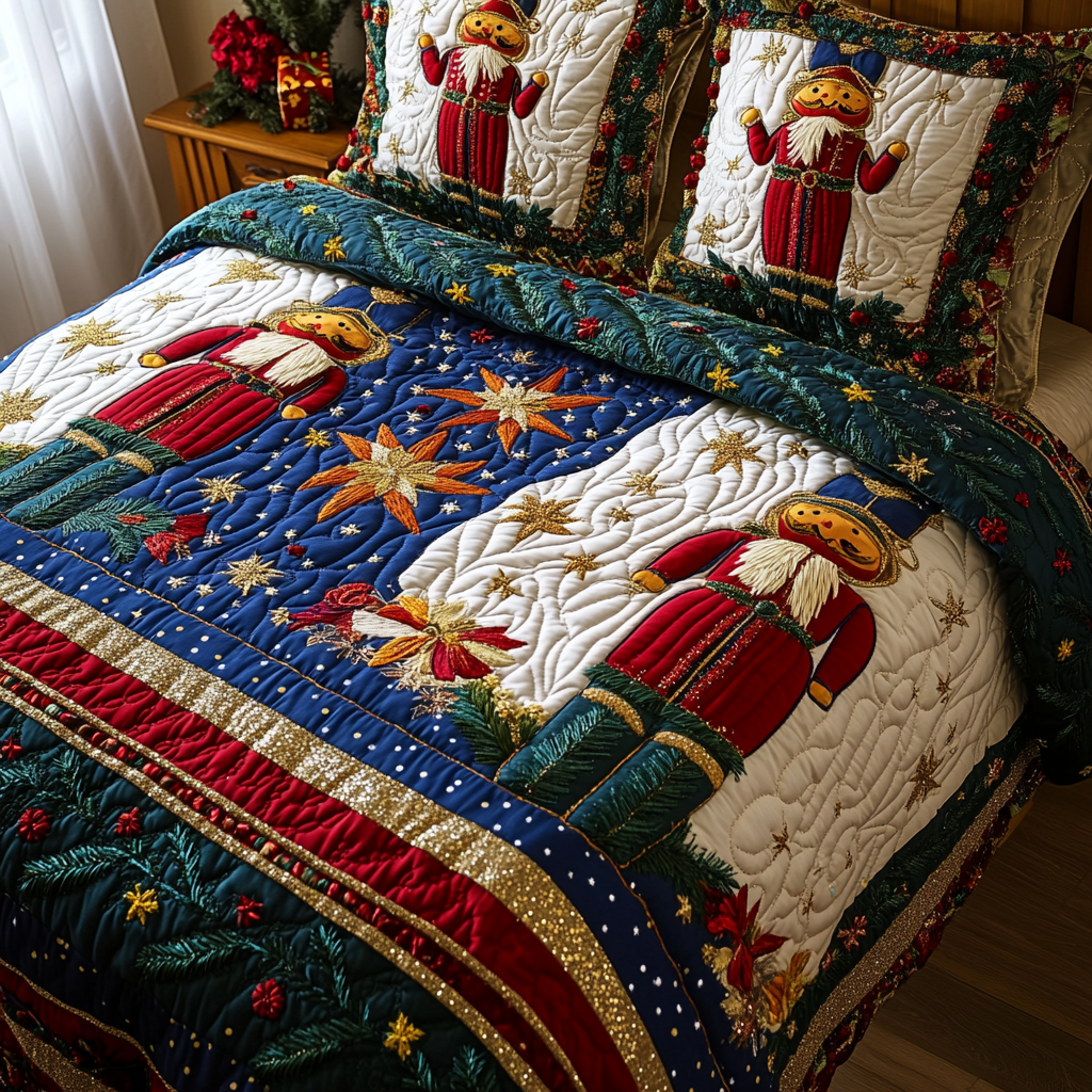 Christmas Nutcracker TAI181024070 Quilt Bedding Set