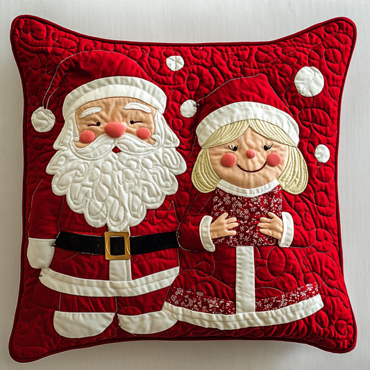 Mr And Mrs Claus DAI111124587 Quilted Pillow Case