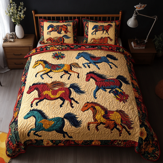 Native Horse TAI080824055 Quilt Bedding Set