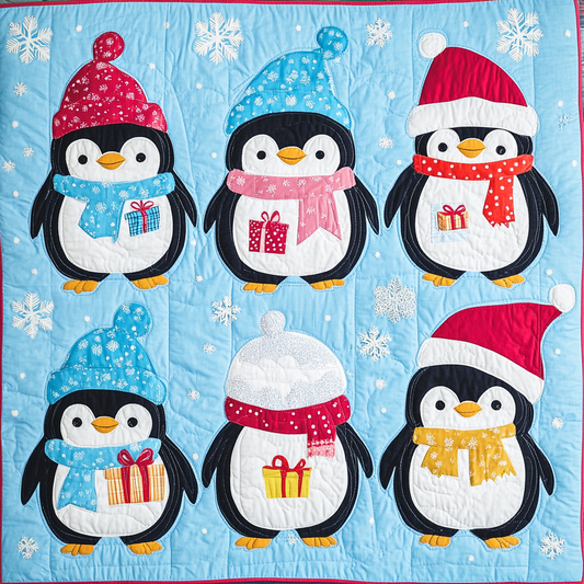 Christmas Penguin TAI201124401 Quilt Blanket