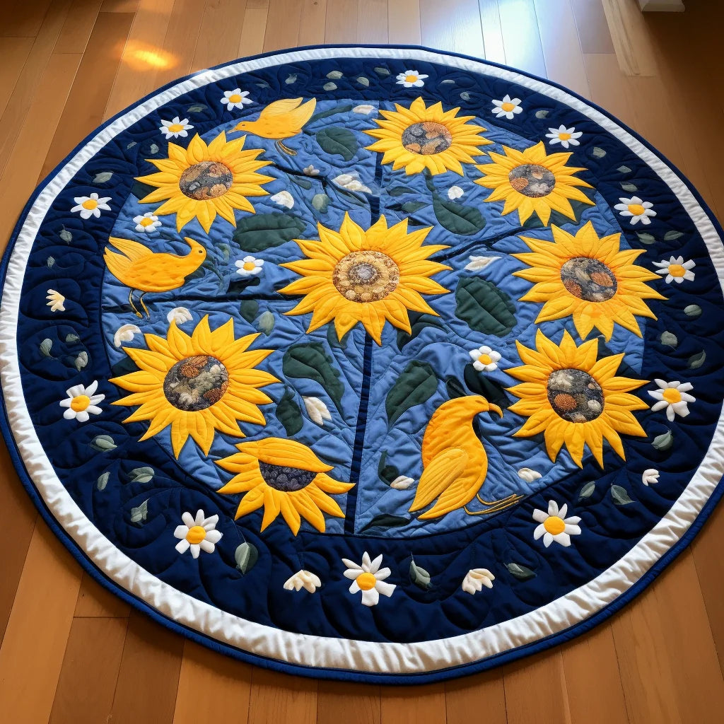 Sunflower TAI221223110 Quilted Round Mat