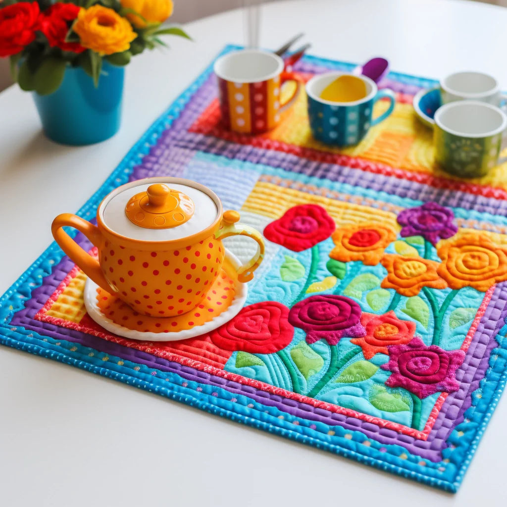 Flower TAI260224174 Quilted Placemats