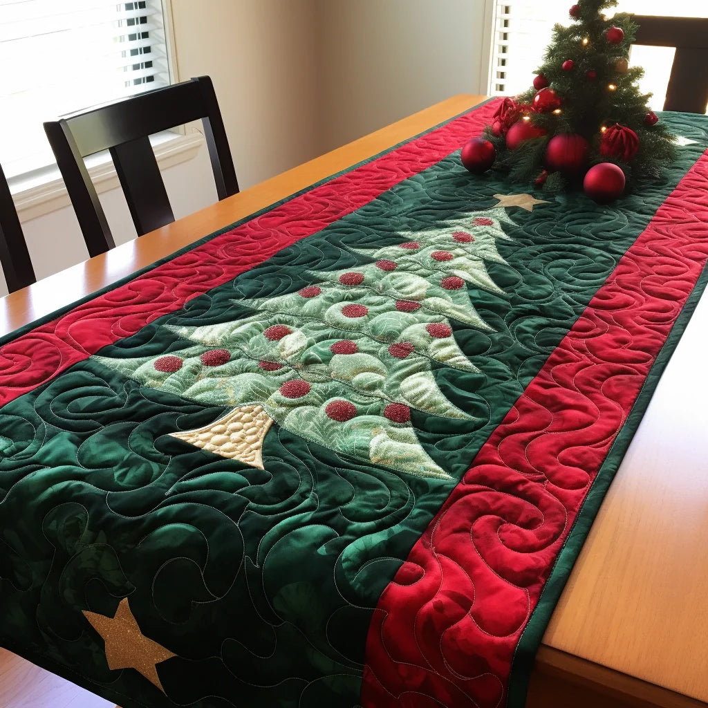 Christmas Tree TAI201223063 Quilted Table Runner