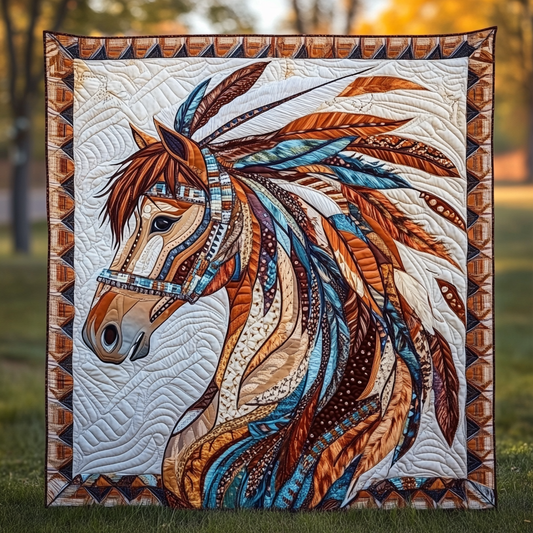 Native Horse TAI111124210 Quilt Blanket