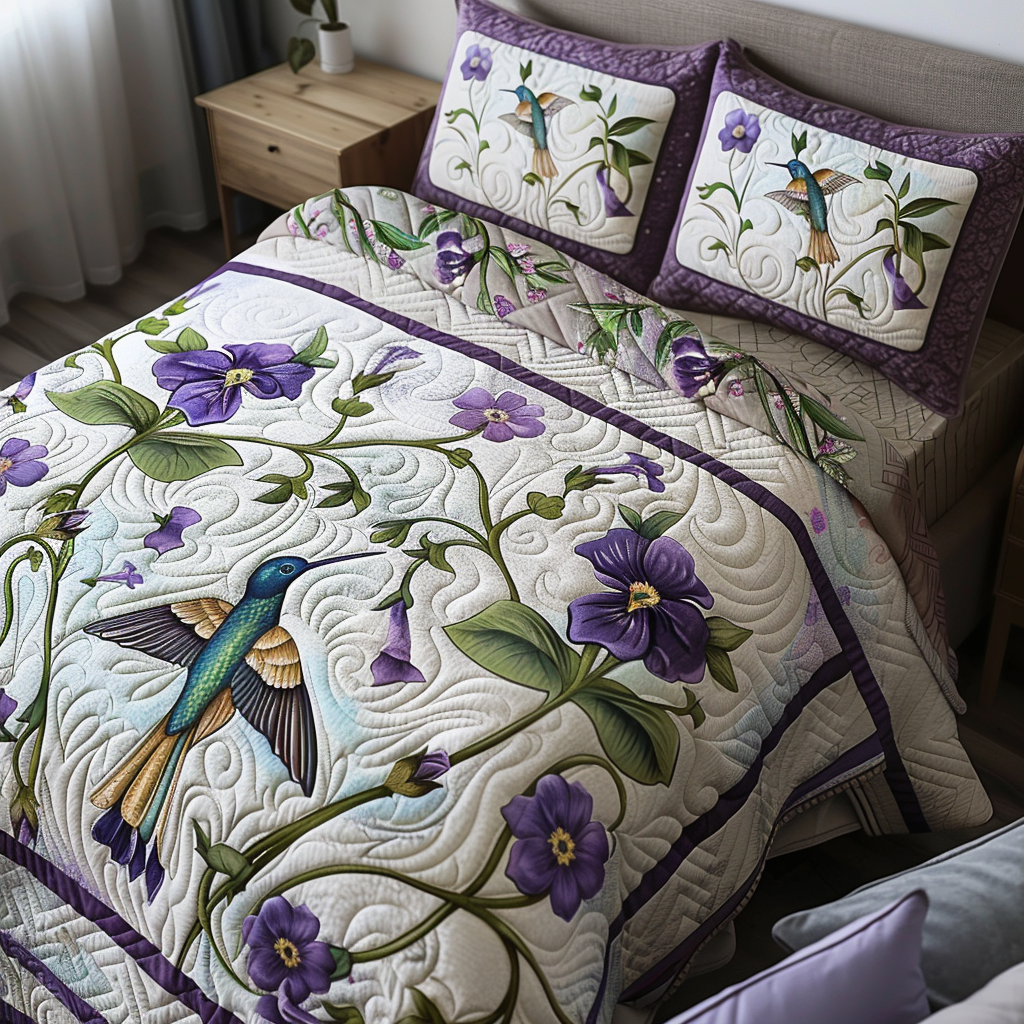 Hummingbird TAI251124095 Quilt Bedding Set