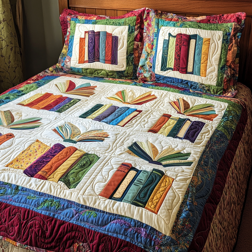 Books DAI051224122 Quilt Bedding Set