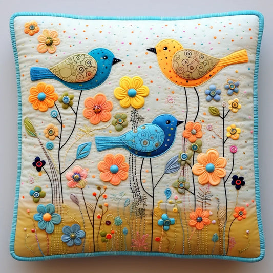 Bird TAI020324299 Quilted Pillow Case