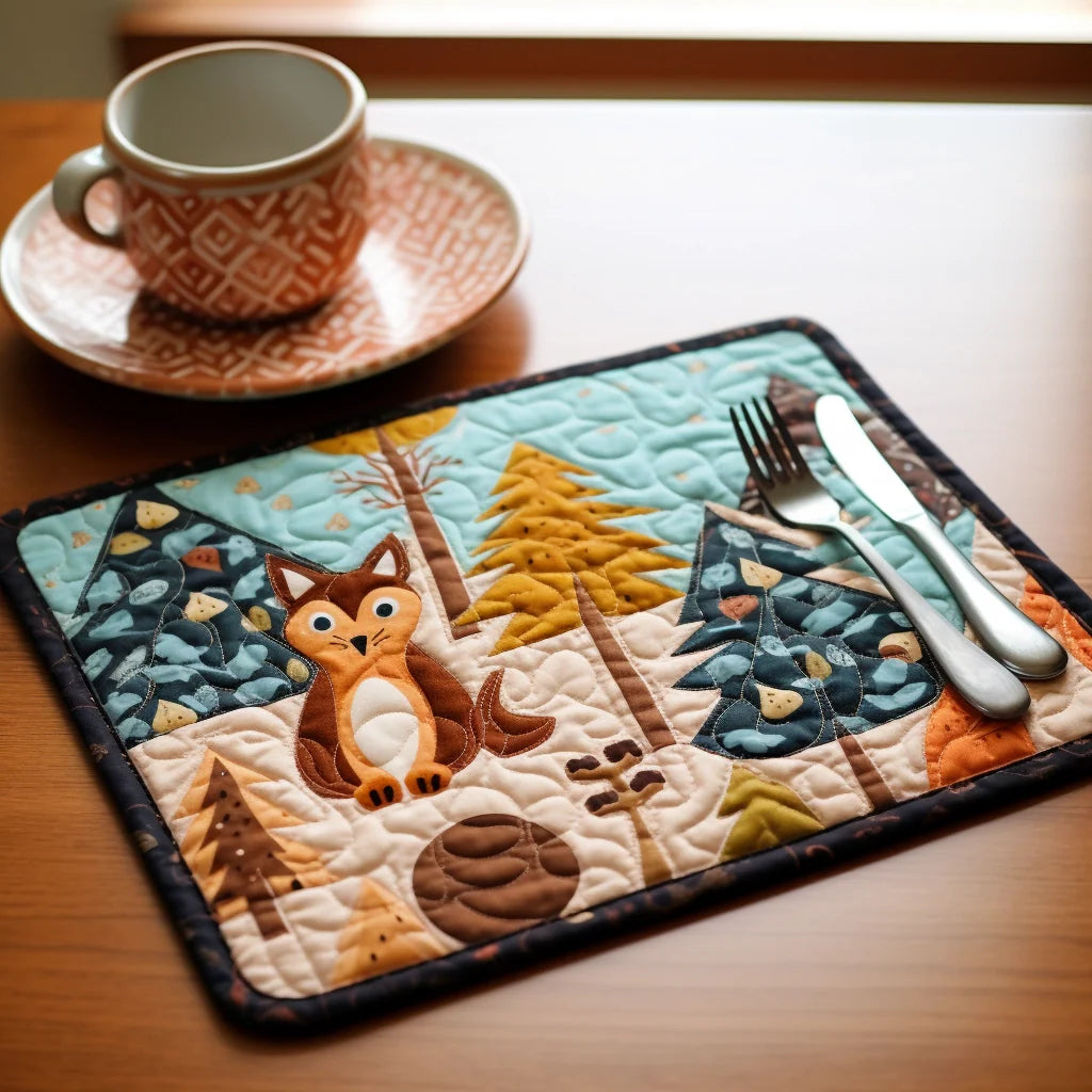 Woodland TAI040124182 Quilted Placemats