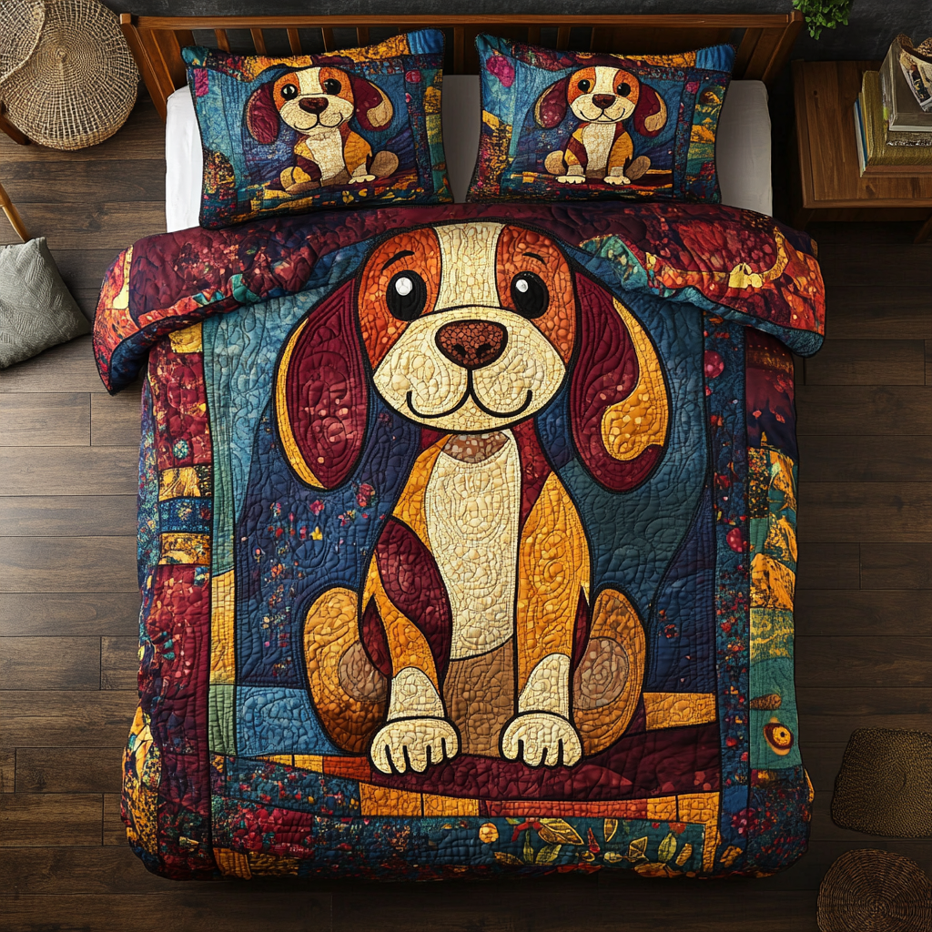 Beagle TAI181024292 Quilt Bedding Set