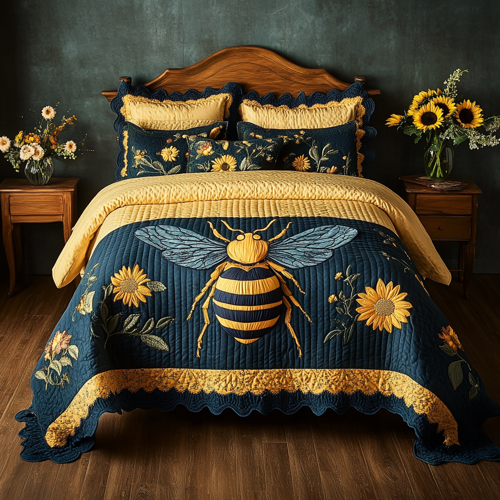 Bee TAI111124129 Quilt Bedding Set