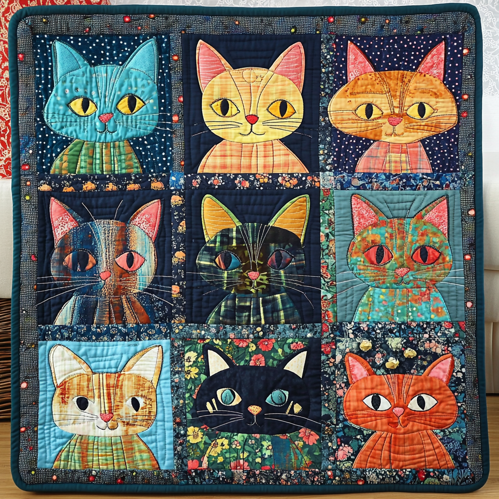 Cat DAI070824162 Quilt Blanket