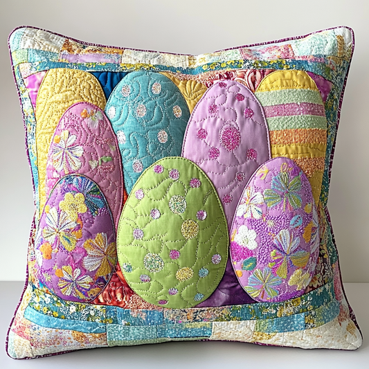 Easter Egg DAI241224153 Quilted Pillow Case