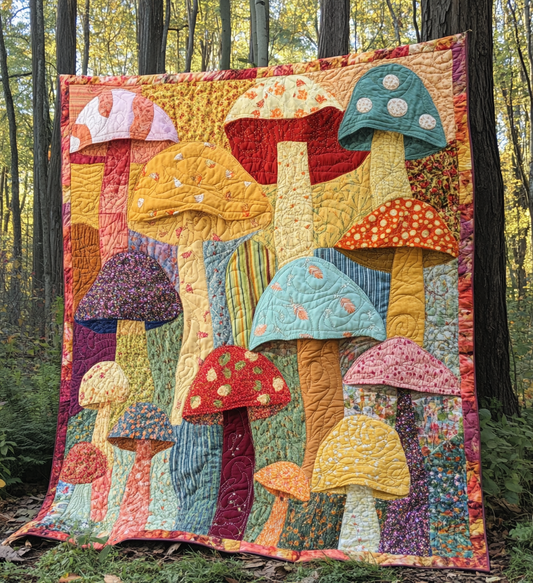 Mushroom DAI051224029 Quilt Blanket