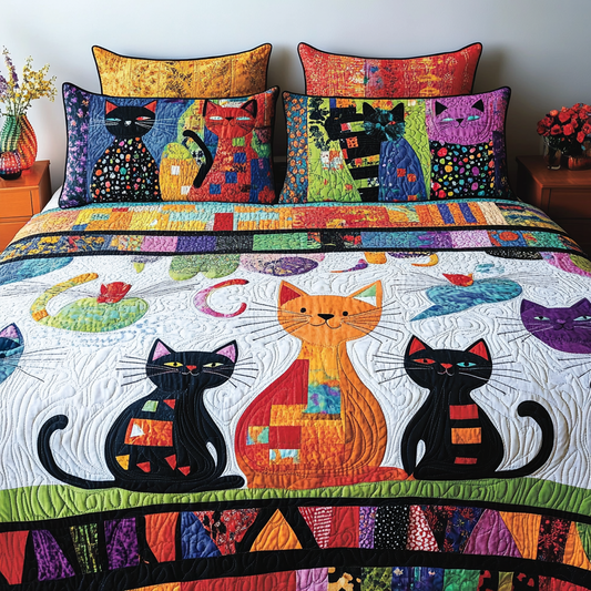 Cat TAI181024097 Quilt Bedding Set