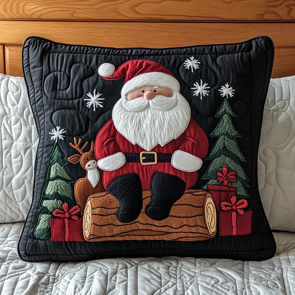 Christmas Santa TAI201124463 Quilted Pillow Case