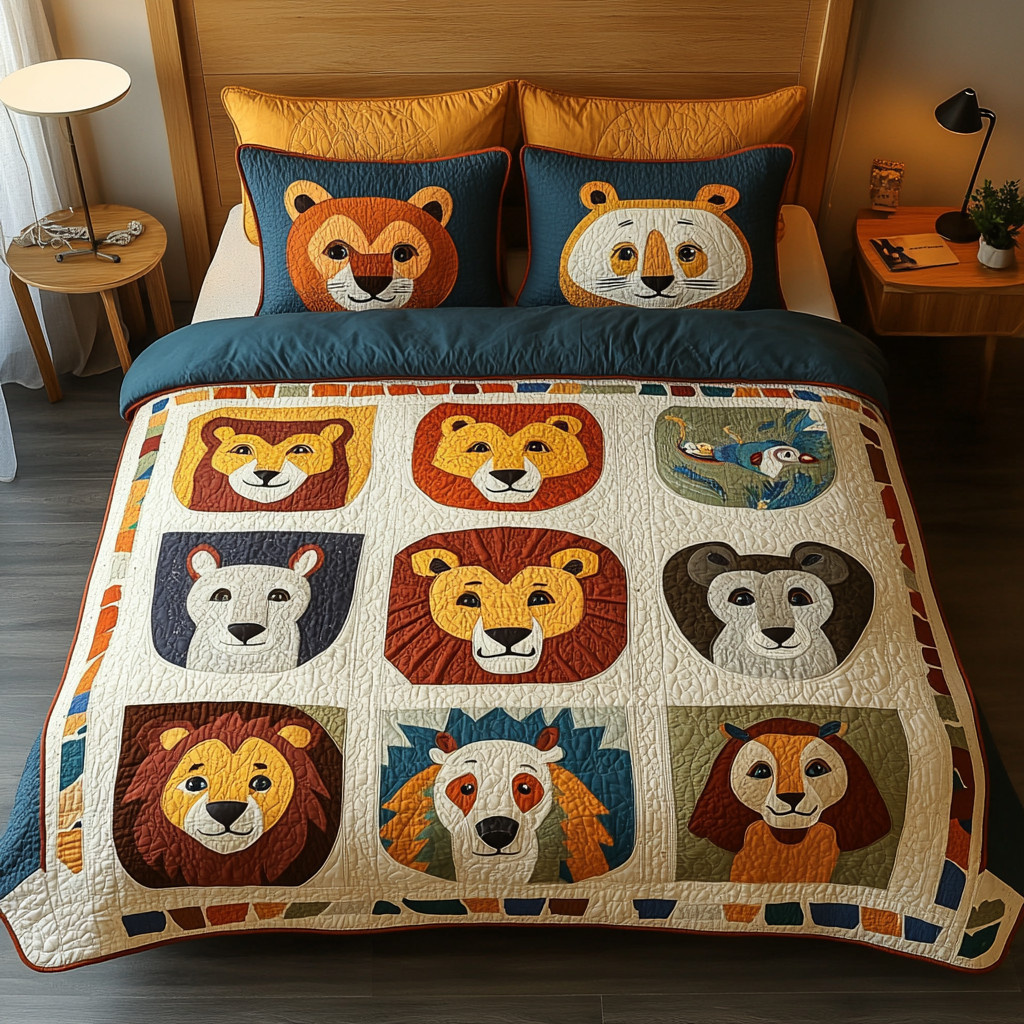 Woodland Animal DAI280824109 Quilt Bedding Set