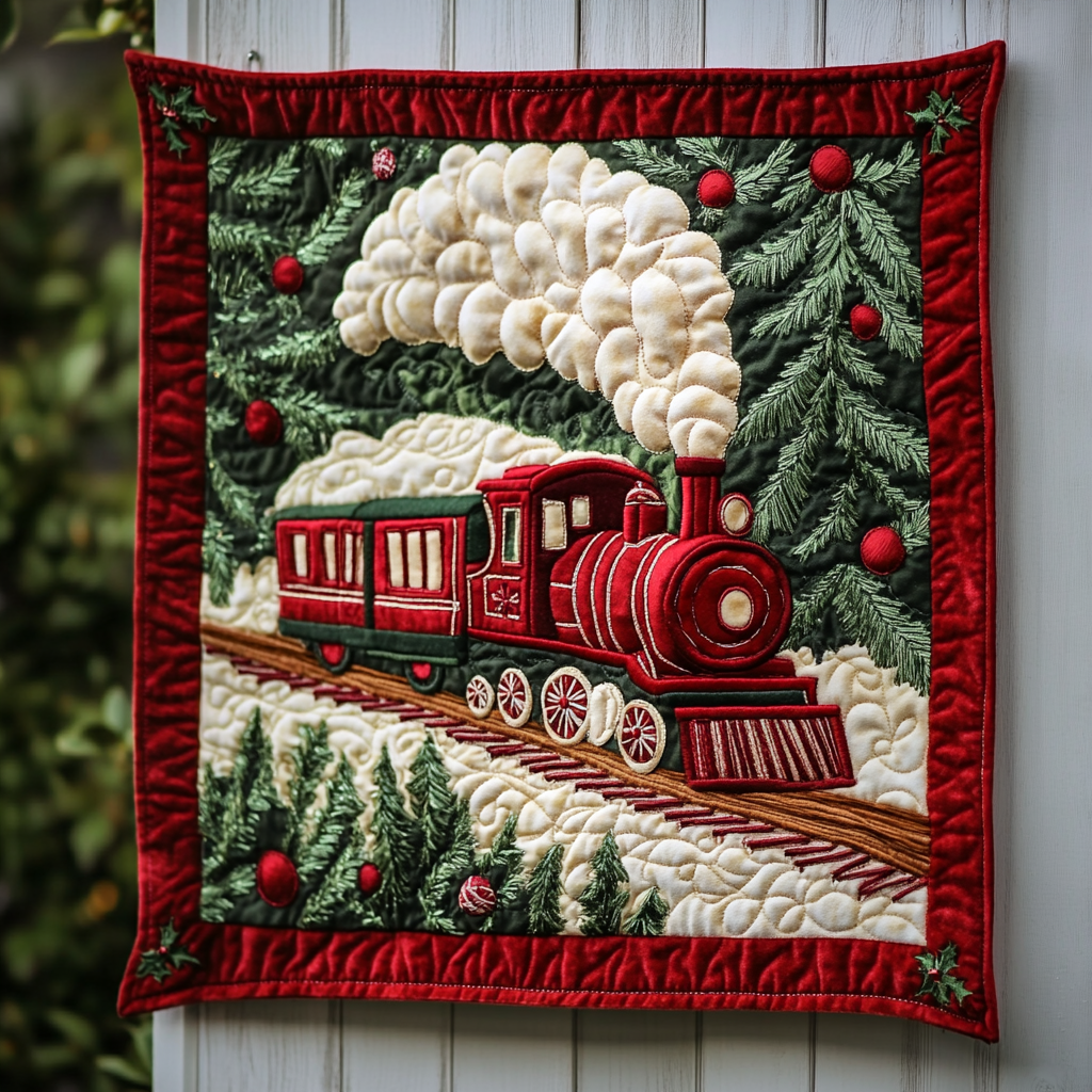 Christmas Train DAI141124549 Quilt Blanket