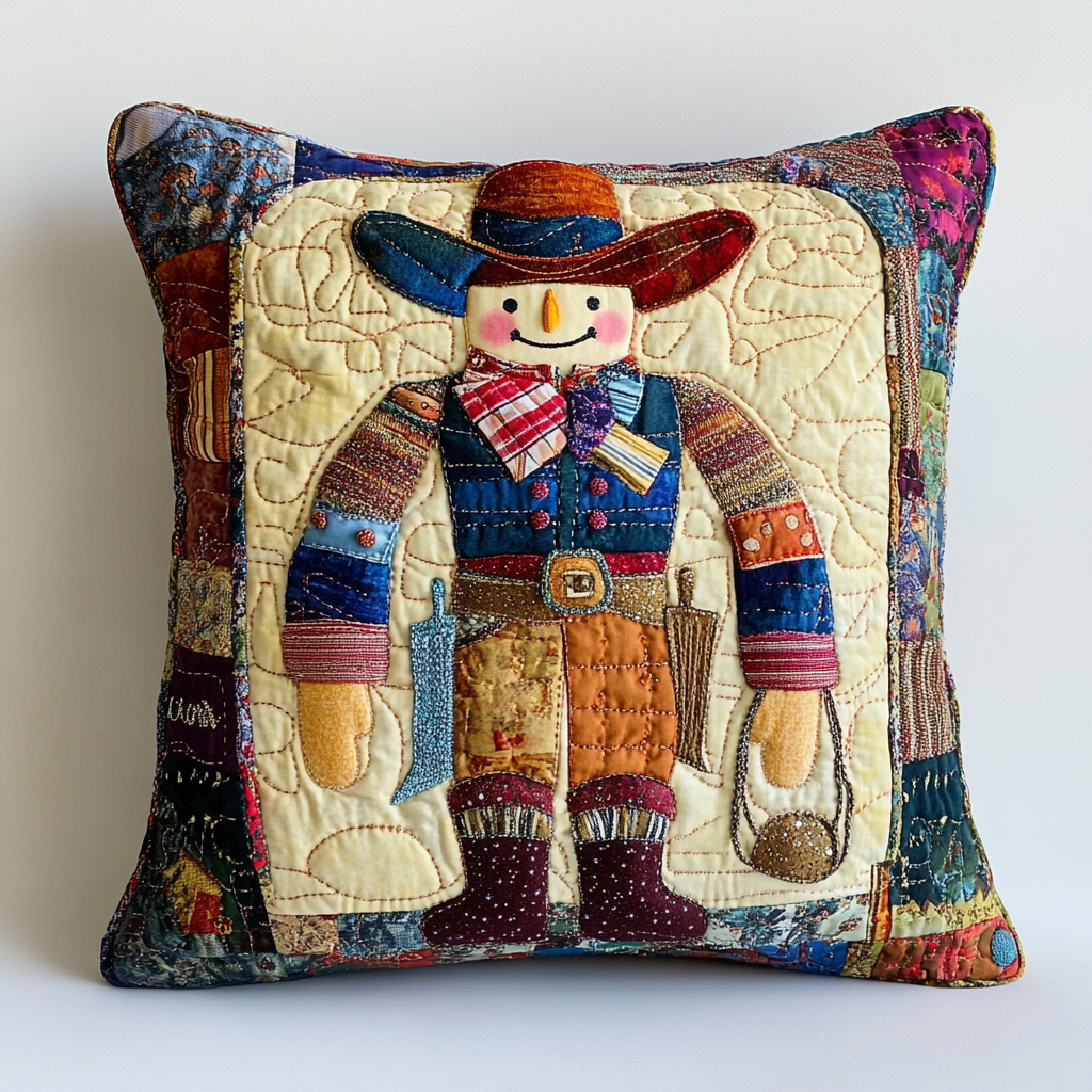 Cowboy Nutcracker DAI241224094 Quilted Pillow Case