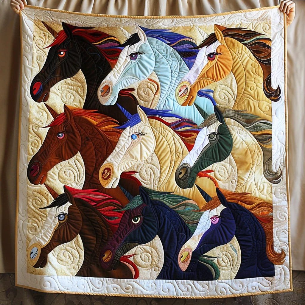 Horse TAI080324014 Quilt Blanket