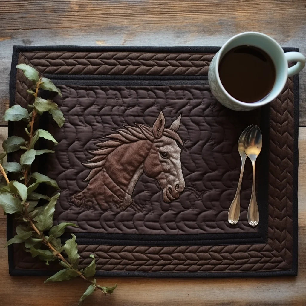 Horse TAI040124308 Quilted Placemats