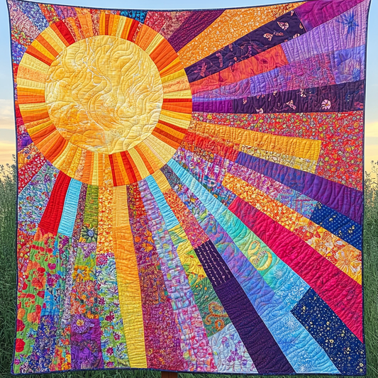 Hippie Sun TAI021024277 Quilt Blanket