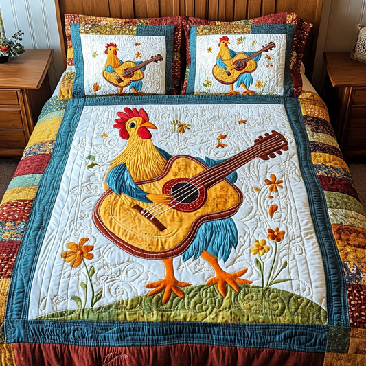 Chicken Guitarist DAI241224205 Quilt Bedding Set