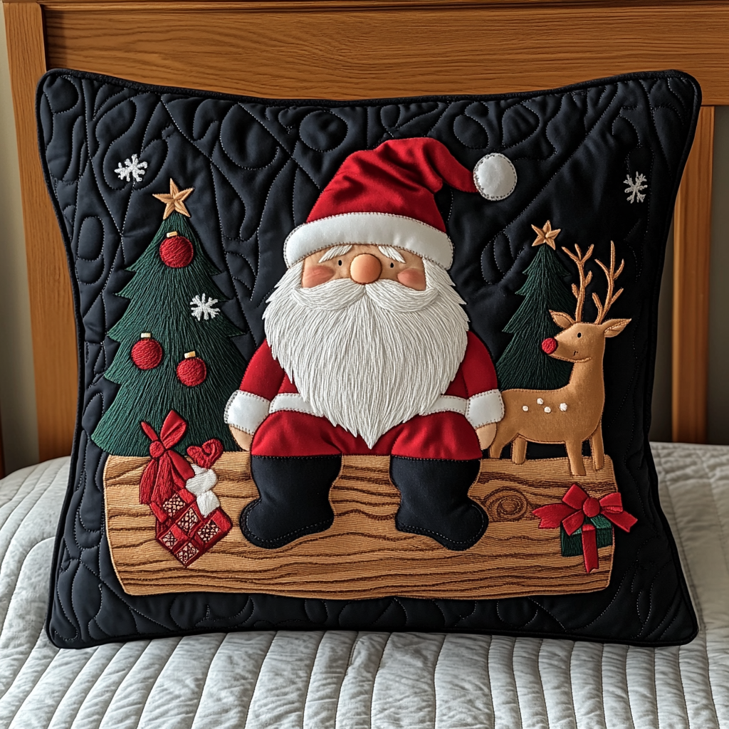 Christmas Santa TAI201124434 Quilted Pillow Case