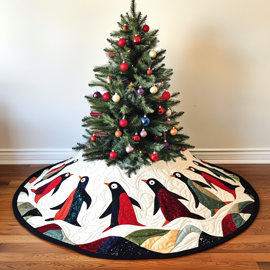 Penguin DAI040924125 Quilted Tree Skirt