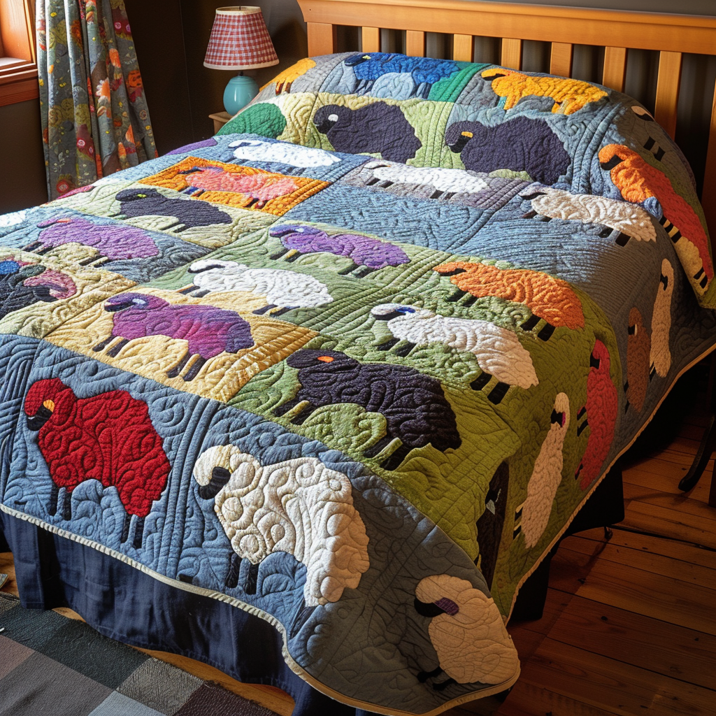 Sheep TAI040624004 Quilt Blanket