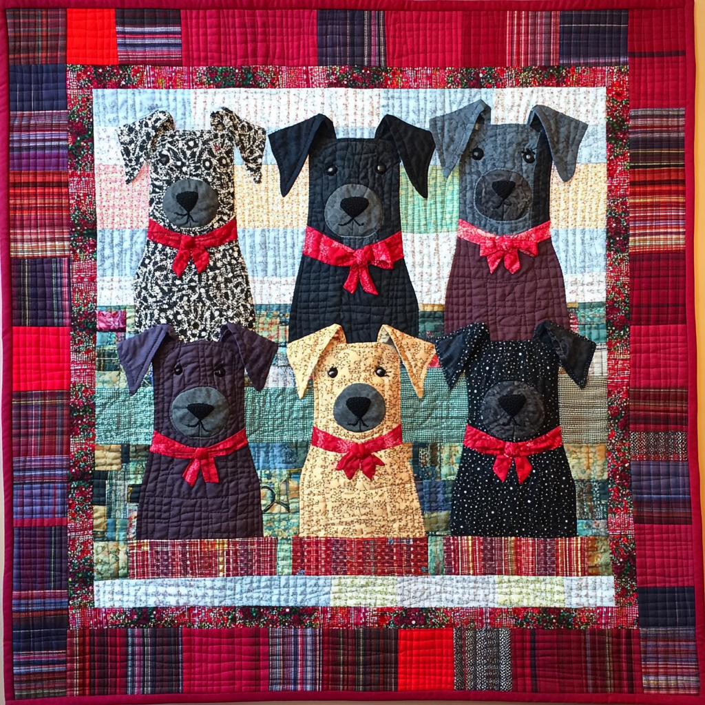 Scottie Dog DAI190824092 Quilt Blanket