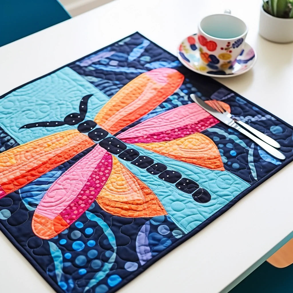 Dragonfly TAI261223196 Quilted Placemats