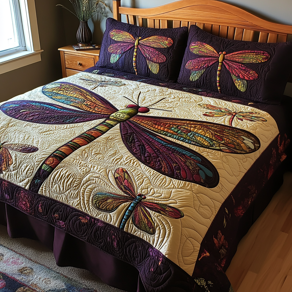 Dragonfly TAI041024515 Quilt Bedding Set