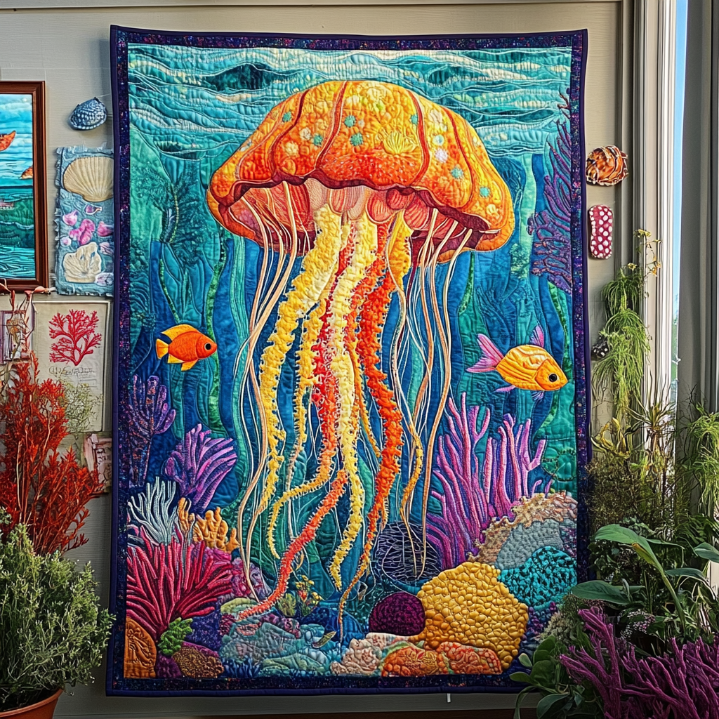 Jellyfish DAI171224039 Quilt Blanket