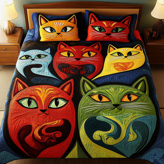 Cats TAI201124200 Quilt Bedding Set