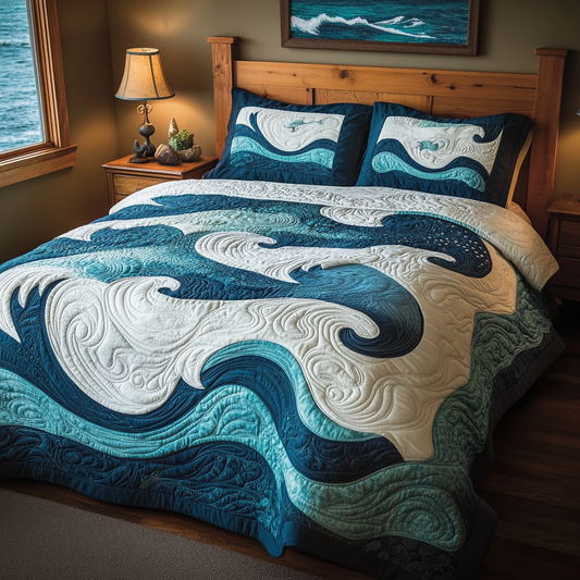 Sea Wave TAI201124358 Quilt Bedding Set