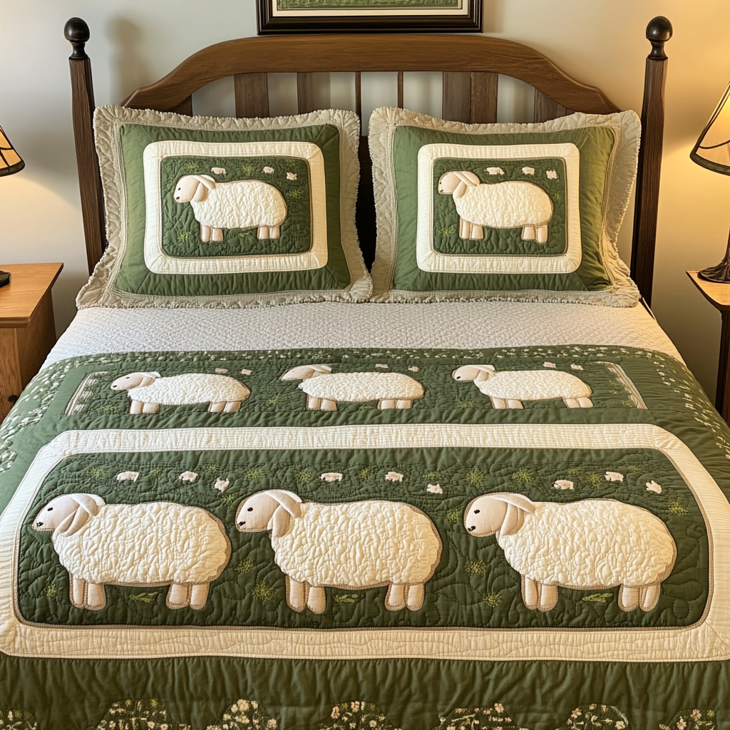 Sheep TAI111124063 Quilt Bedding Set